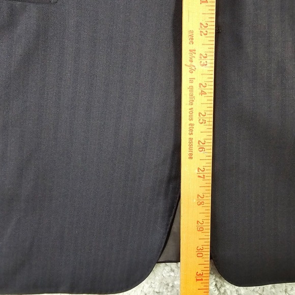 Hickey Freeman Mens 42R Blue Stripe Loro Piana Wool‎ Blazer Office Old Money - Picture 9 of 16